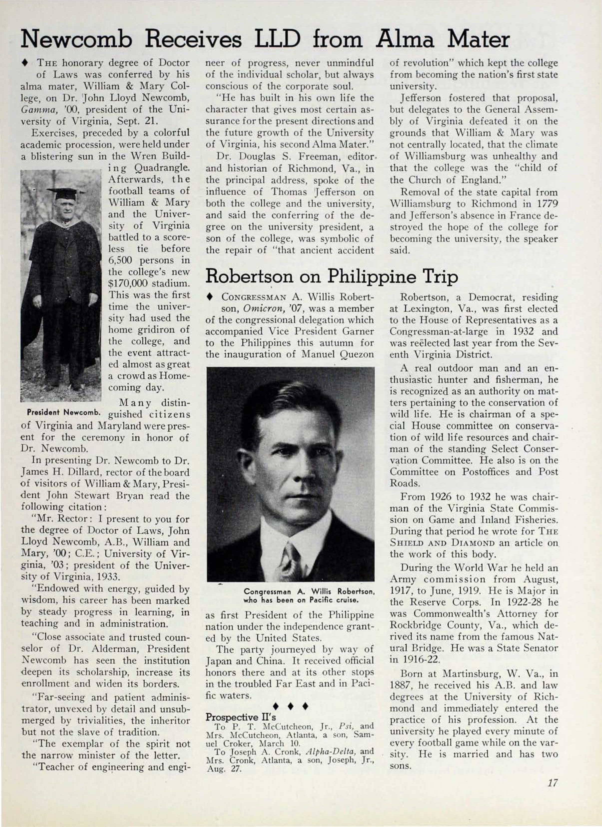 Robertson on Philippine Trip